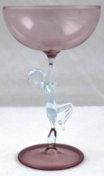 Glass with the figure of a naked girl