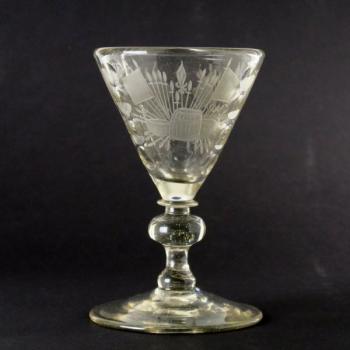 Glass Goblet - clear glass - 1730
