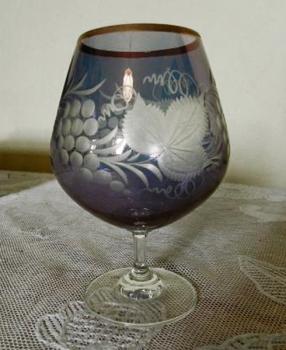 Glasses - clear glass - 1960 Glasses - clear glass - 1960