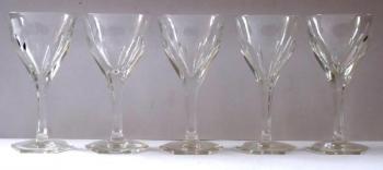Six liqueur glasses - Moser type Six liqueur glasses - Moser type