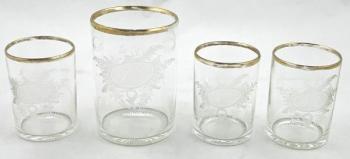 Glasses - cut glass - 1845 Glasses - cut glass - 1845
