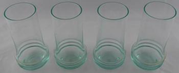 Four beryl glasses - Moser, Bruno Morbelli Four beryl glasses - Moser, Bruno Morbelli