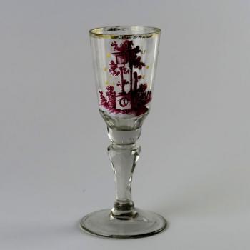 Glass Goblet - clear glass - Harrachov Bohemia - 1770 Glass Goblet - clear glass - Harrachov Bohemia - 1770