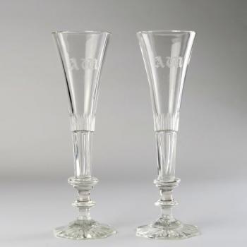 Pair of champagne glasses Pair of champagne glasses