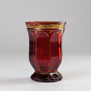 Glass Goblet - ruby glass - 1840 Glass Goblet - ruby glass - 1840