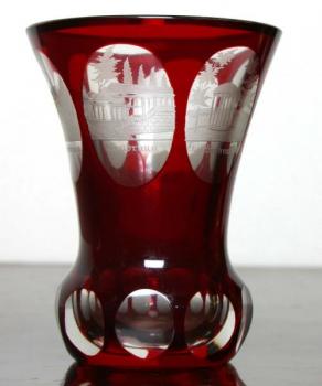 Glass Goblet - ruby glass - 1860